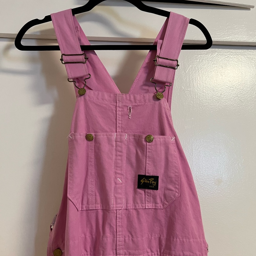 Bubblegum Pink Stan Ray overalls